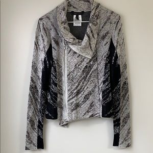 BCBG zip up, moto sweater